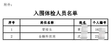 2025年江南農(nóng)村商業(yè)銀行春季校園招聘入圍體檢人員公告(7.22)
